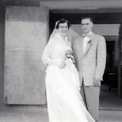 1955 Sept 1st Louise & Earl Larkin's wedding 