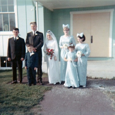 Fred and Rick Doiron at Carol and Don Evans wedding Irene Doiron