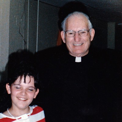 Colette Doron and Father Alyward