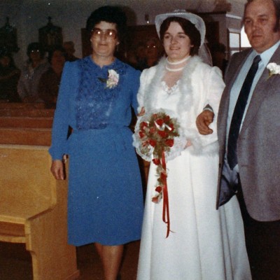 1984 Feb25th Maureen Doiron with Shirley and Lionel