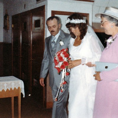 Brenda doiron's wedding with Louis and Inez