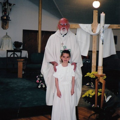 2003 Father Leo Trainor  & Bailey Simpson 