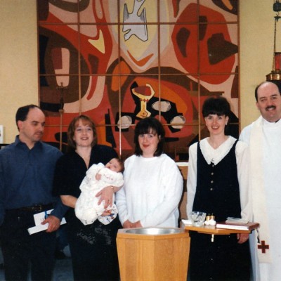 Jan/1996 Paul & Deanna Simpson Emily's baptismLorianne & Jacinta Father brian