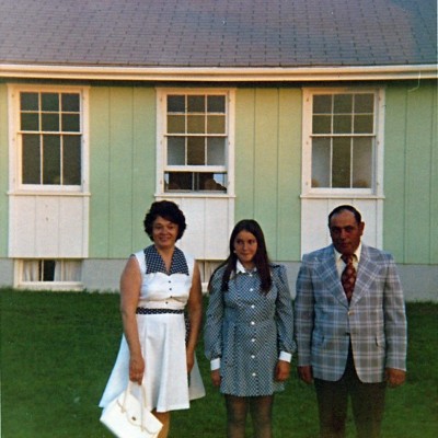 1972/73 Margaret & Francis (Chip) Gauthier with Lorna