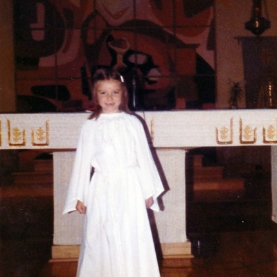 Suzanne Carr's first communion