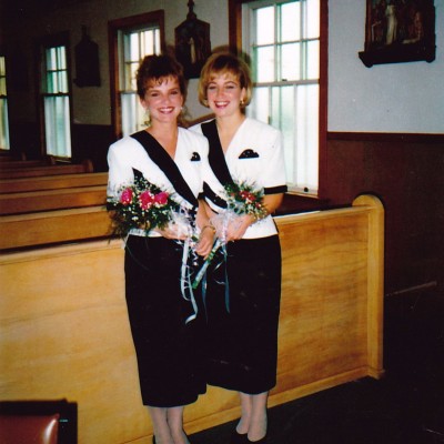 1993 Oct 9th Deanna Simpson and Norma Myers  (Monica Simpson nee  Larkin's wedding)