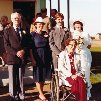 1984, Sept 24 Claudette and Martin Longuepee, his mom Helen and stepfather Vernon McLean and grandmother Gertrude Warren 