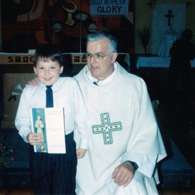 1990 Father Art Pendergast and Phillip Longuepee