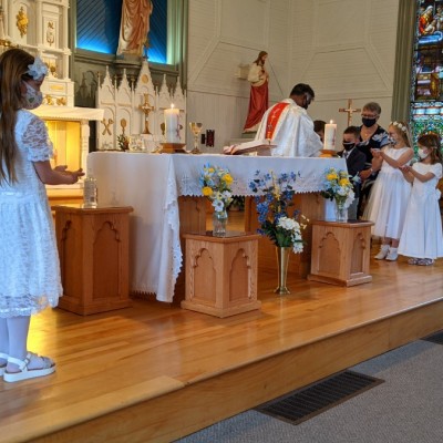 2021, May 18 Madeline MacDonald First Communion