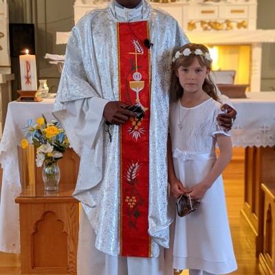 2021, May 18 Madeline MacDonald First Communion