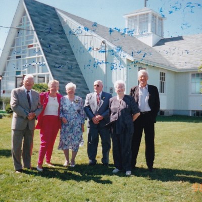 1998 Aug 1st Gregory & Bernice's 50th Wedding Anniversary with Joe & Kay Coady and Ursula & Aeneas Coady